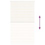 Estor cebra beige mármol tejido ancho 125,9 cm poliéster von , Jalousien und Jalousien - Ref: Foro24-4014709, Preis: 30,84 €,...