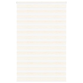 Estor cebra beige mármol tejido ancho 135,9 cm poliéster von , Jalousien und Jalousien - Ref: Foro24-4014685, Preis: 34,63 €,...