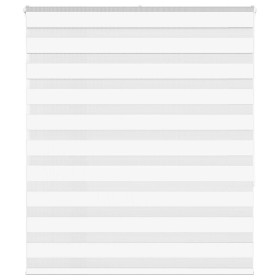 Estor cebra blanco 130x150 cm tejido ancho 125,9 cm poliéster von , Jalousien und Jalousien - Ref: Foro24-4014761, Preis: 38,...