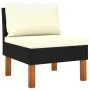 Central sofas 3 units synthetic rattan and eucalyptus wood by vidaXL, Modular outdoor sofas - Ref: Foro24-315768, Price: 142,...
