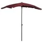 Gartenschirm mit burgunderrotem Mast 200x130 cm von vidaXL, Sonnenschirme - Ref: Foro24-315555, Preis: 37,73 €, Rabatt: %