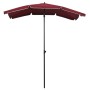 Sombrilla de jardín con poste burdeos rojo 200x130 cm de vidaXL, Sombrillas - Ref: Foro24-315555, Precio: 38,48 €, Descuento: %