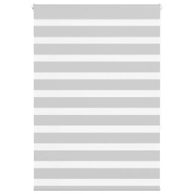 Estor cebra gris claro 115x150cm tejido ancho 110,9cm poliéster by , Blinds and blinds - Ref: Foro24-4014446, Price: 25,81 €,...