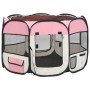 Faltbare Hundepark-Tragetasche, rosa, 90 x 90 x 58 cm von vidaXL, Hundehütten und Zäune - Ref: Foro24-171009, Preis: 44,82 €,...