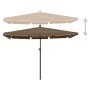 Sombrilla de jardín con palo gris taupe 210x140 cm de vidaXL, Sombrillas - Ref: Foro24-315546, Precio: 39,95 €, Descuento: %