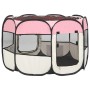 Faltbare Hundepark-Tragetasche, rosa, 90 x 90 x 58 cm von vidaXL, Hundehütten und Zäune - Ref: Foro24-171009, Preis: 44,82 €,...