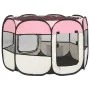 Faltbare Hundepark-Tragetasche, rosa, 90 x 90 x 58 cm von vidaXL, Hundehütten und Zäune - Ref: Foro24-171009, Preis: 43,89 €,...