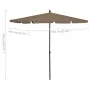 Gartenschirm mit taupegrauer Stange 210x140 cm von vidaXL, Sonnenschirme - Ref: Foro24-315546, Preis: 39,95 €, Rabatt: %