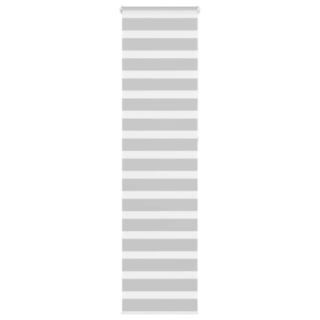 Estor cebra gris claro 55x230 cm tejido ancho 50,9 cm poliéster by , Blinds and blinds - Ref: Foro24-4014486, Price: 23,38 €,...