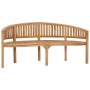 Bananenbank aus massivem Teakholz, 180 cm von vidaXL, Gartenbänke - Ref: Foro24-310494, Preis: 321,57 €, Rabatt: %