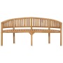 Bananenbank aus massivem Teakholz, 180 cm von vidaXL, Gartenbänke - Ref: Foro24-310494, Preis: 321,57 €, Rabatt: %