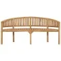Bananenbank aus massivem Teakholz, 180 cm von vidaXL, Gartenbänke - Ref: Foro24-310494, Preis: 302,52 €, Rabatt: %