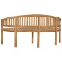Bananenbank aus massivem Teakholz, 180 cm von vidaXL, Gartenbänke - Ref: Foro24-310494, Preis: 321,57 €, Rabatt: %