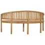 Bananenbank aus massivem Teakholz, 180 cm von vidaXL, Gartenbänke - Ref: Foro24-310494, Preis: 302,52 €, Rabatt: %