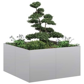 Jardinera 80x80x40 cm de acero galvanizado von , Töpfe und Pflanzgefäße - Ref: Foro24-860743, Preis: 65,74 €, Rabatt: %