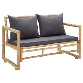 Bamboo garden bench with cushions 115 cm by vidaXL, garden benches - Ref: Foro24-315597, Price: 189,18 €, Discount: %