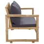 Bamboo garden bench with cushions 115 cm by vidaXL, garden benches - Ref: Foro24-315597, Price: 187,22 €, Discount: %