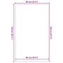 Felpudo azul 90x150 cm de , Felpudos - Ref: Foro24-4105574, Precio: 36,25 €, Descuento: %