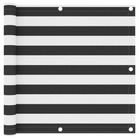 Toldo para balcón tela oxford gris antracita y blanco 90x600 cm Toldo para balcón tela oxford gris antracita y blanco 90x600 cm