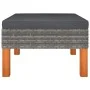 Set muebles de jardín 3 pzas ratán sintético madera eucalipto de vidaXL, Sofás modulares de exterior - Ref: Foro24-315757, Pr...