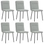 Sillas de comedor giratorias 6 uds terciopelo gris claro von , Essstühle - Ref: Foro24-3315579, Preis: 252,53 €, Rabatt: %