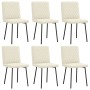 Sillas de comedor 6 unidades de terciopelo crema von , Essstühle - Ref: Foro24-3315482, Preis: 313,46 €, Rabatt: %