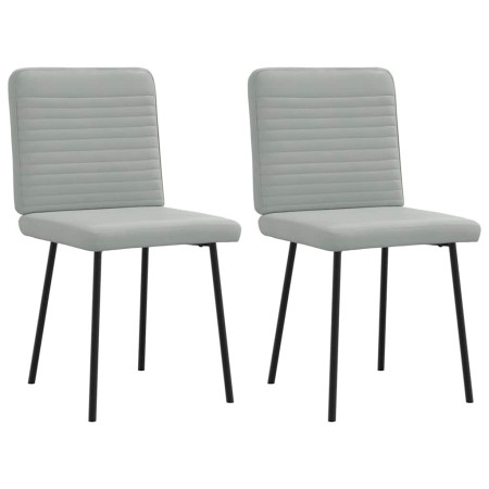 Sillas de comedor 2 unidades terciopelo gris claro von , Essstühle - Ref: Foro24-4101133, Preis: 89,58 €, Rabatt: %