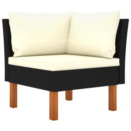 Corner sofa in synthetic rattan and solid eucalyptus wood by vidaXL, Modular outdoor sofas - Ref: Foro24-315763, Price: 66,16...
