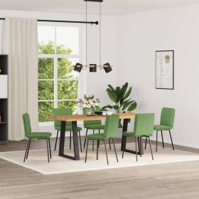 Sillas de comedor 6 unidades terciopelo verde claro de , Sillas de comedor - Ref: Foro24-3315617, Precio: 264,23 €, Descuento: %