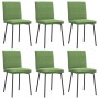 Sillas de comedor 6 unidades terciopelo verde claro de , Sillas de comedor - Ref: Foro24-3315617, Precio: 264,11 €, Descuento: %