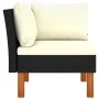 Corner sofa in synthetic rattan and solid eucalyptus wood by vidaXL, Modular outdoor sofas - Ref: Foro24-315763, Price: 66,16...