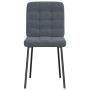 Sillas de comedor 2 unidades terciopelo gris oscuro de , Sillas de comedor - Ref: Foro24-4101081, Precio: 91,60 €, Descuento: %