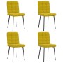 Sillas de comedor 4 unidades terciopelo amarillo von , Essstühle - Ref: Foro24-3315187, Preis: 172,10 €, Rabatt: %