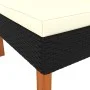 Corner sofa in synthetic rattan and solid eucalyptus wood by vidaXL, Modular outdoor sofas - Ref: Foro24-315763, Price: 66,16...