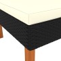 Ecksofa aus synthetischem Rattan und massivem Eukalyptusholz von vidaXL, Modulare Sofas für den Außenbereich - Ref: Foro24-31...