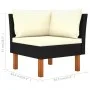 Corner sofa in synthetic rattan and solid eucalyptus wood by vidaXL, Modular outdoor sofas - Ref: Foro24-315763, Price: 66,16...