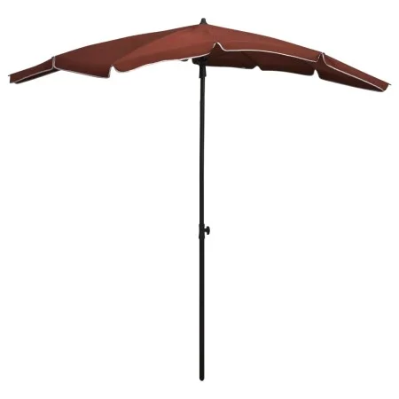 Garden umbrella with terracotta pole 200x130 cm by vidaXL, Umbrellas - Ref: Foro24-315556, Price: 37,73 €, Discount: %