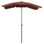 Garden umbrella with terracotta pole 200x130 cm by vidaXL, Umbrellas - Ref: Foro24-315556, Price: 37,73 €, Discount: %