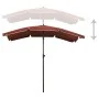 Garden umbrella with terracotta pole 200x130 cm by vidaXL, Umbrellas - Ref: Foro24-315556, Price: 37,73 €, Discount: %