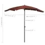 Garden umbrella with terracotta pole 200x130 cm by vidaXL, Umbrellas - Ref: Foro24-315556, Price: 37,73 €, Discount: %