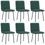 Sillas de comedor 6 unidades terciopelo verde oscuro by , dining chairs - Ref: Foro24-3315505, Price: 251,03 €, Discount: %