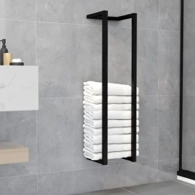 Black iron towel rack 25x20x95 cm by vidaXL, Towel racks - Ref: Foro24-325918, Price: 28,86 €, Discount: %