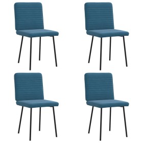 Sillas de comedor 4 unidades terciopelo azul by , dining chairs - Ref: Foro24-3315243, Price: 168,38 €, Discount: %