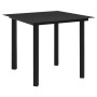 Garten-Essgruppe 3-teilig aus schwarzem PVC-Rattan von vidaXL, Gartensets - Ref: Foro24-3060273, Preis: 218,70 €, Rabatt: %