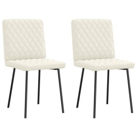 Sillas de comedor 2 unidades terciopelo crema von , Essstühle - Ref: Foro24-4101112, Preis: 108,56 €, Rabatt: %