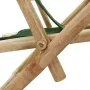 Liegender Relaxsessel aus Bambus und grünem Stoff von vidaXL, Gartenstühle - Ref: Foro24-313027, Preis: 53,99 €, Rabatt: %