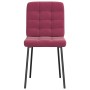 Sillas de comedor 4 unidades terciopelo rojo tinto von , Essstühle - Ref: Foro24-3315185, Preis: 171,90 €, Rabatt: %