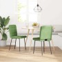 Sillas de comedor 2 unidades terciopelo verde claro de , Sillas de comedor - Ref: Foro24-4101083, Precio: 90,22 €, Descuento: %