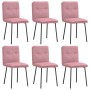 Sillas de comedor 6 unidades terciopelo rosa von , Essstühle - Ref: Foro24-3315683, Preis: 256,75 €, Rabatt: %
