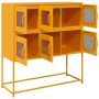 Aparador de acero laminado en frío amarillo 100,5x39x107 cm by , Sideboards - Ref: Foro24-853425, Price: 138,87 €, Discount: %